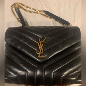 Authentic YSL SMALL LOULOU IN QUILTED LEATHER